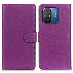 Handytasche Stand Schutzhülle Flip Leder Hülle A03D für Xiaomi Redmi 12C 4G Violett