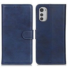 Handytasche Stand Schutzhülle Flip Leder Hülle A04D für Motorola Moto E32s Blau