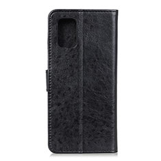 Handytasche Stand Schutzhülle Flip Leder Hülle A04D für Motorola Moto Edge S 5G Schwarz