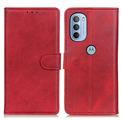 Handytasche Stand Schutzhülle Flip Leder Hülle A04D für Motorola Moto G31 Rot