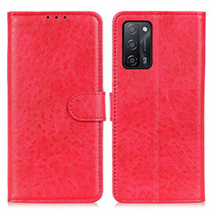 Handytasche Stand Schutzhülle Flip Leder Hülle A04D für Oppo A53s 5G Rot