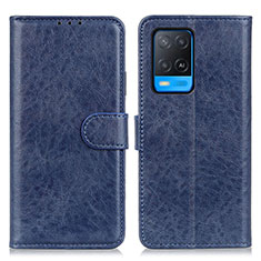 Handytasche Stand Schutzhülle Flip Leder Hülle A04D für Oppo A54 4G Blau