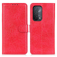 Handytasche Stand Schutzhülle Flip Leder Hülle A04D für Oppo A54 5G Rot