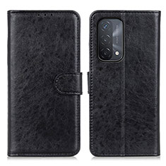 Handytasche Stand Schutzhülle Flip Leder Hülle A04D für Oppo A54 5G Schwarz