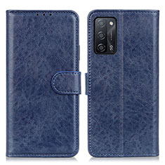 Handytasche Stand Schutzhülle Flip Leder Hülle A04D für Oppo A55 5G Blau