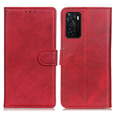 Handytasche Stand Schutzhülle Flip Leder Hülle A04D für Oppo A55S 5G Rot