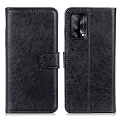 Handytasche Stand Schutzhülle Flip Leder Hülle A04D für Oppo F19 Schwarz