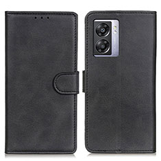 Handytasche Stand Schutzhülle Flip Leder Hülle A04D für Oppo K10 5G India Schwarz