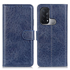 Handytasche Stand Schutzhülle Flip Leder Hülle A04D für Oppo Reno5 A Blau