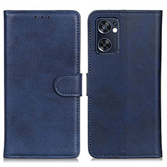 Handytasche Stand Schutzhülle Flip Leder Hülle A04D für Oppo Reno7 SE 5G Blau