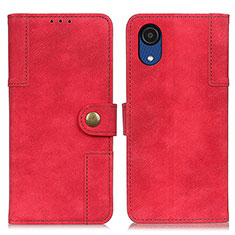 Handytasche Stand Schutzhülle Flip Leder Hülle A04D für Samsung Galaxy A03 Core Rot