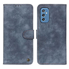 Handytasche Stand Schutzhülle Flip Leder Hülle A04D für Samsung Galaxy M52 5G Blau