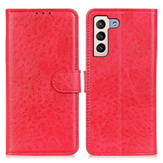 Handytasche Stand Schutzhülle Flip Leder Hülle A04D für Samsung Galaxy S21 FE 5G Rot