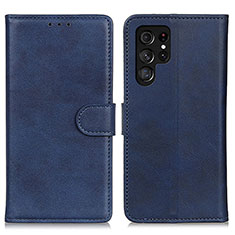 Handytasche Stand Schutzhülle Flip Leder Hülle A04D für Samsung Galaxy S23 Ultra 5G Blau