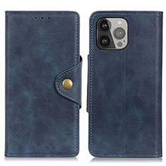 Handytasche Stand Schutzhülle Flip Leder Hülle A05 für Apple iPhone 14 Pro Blau