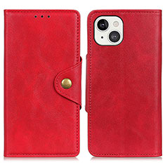 Handytasche Stand Schutzhülle Flip Leder Hülle A05 für Apple iPhone 14 Rot