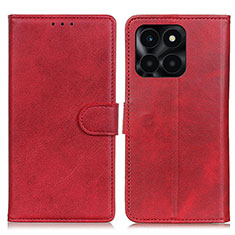 Handytasche Stand Schutzhülle Flip Leder Hülle A05D für Huawei Honor X6a Rot