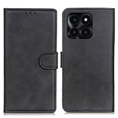 Handytasche Stand Schutzhülle Flip Leder Hülle A05D für Huawei Honor X6a Schwarz