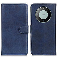 Handytasche Stand Schutzhülle Flip Leder Hülle A05D für Huawei Mate 60 Blau