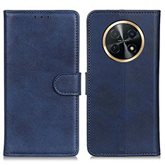 Handytasche Stand Schutzhülle Flip Leder Hülle A05D für Huawei Nova Y91 Blau