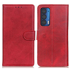 Handytasche Stand Schutzhülle Flip Leder Hülle A05D für Motorola Moto Edge (2021) 5G Rot