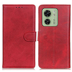 Handytasche Stand Schutzhülle Flip Leder Hülle A05D für Motorola Moto Edge (2023) 5G Rot