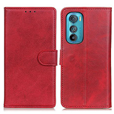 Handytasche Stand Schutzhülle Flip Leder Hülle A05D für Motorola Moto Edge 30 5G Rot