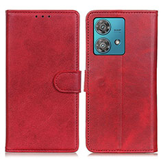 Handytasche Stand Schutzhülle Flip Leder Hülle A05D für Motorola Moto Edge 40 Neo 5G Rot