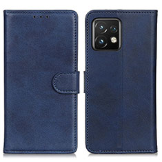 Handytasche Stand Schutzhülle Flip Leder Hülle A05D für Motorola Moto Edge Plus (2023) 5G Blau