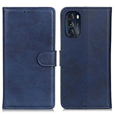 Handytasche Stand Schutzhülle Flip Leder Hülle A05D für Motorola Moto G 5G (2022) Blau