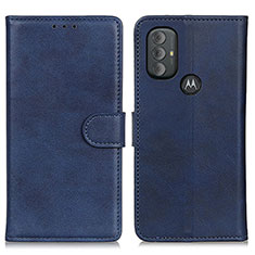 Handytasche Stand Schutzhülle Flip Leder Hülle A05D für Motorola Moto G Play (2023) Blau