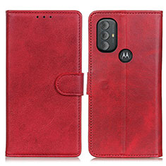 Handytasche Stand Schutzhülle Flip Leder Hülle A05D für Motorola Moto G Play Gen 2 Rot