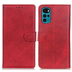 Handytasche Stand Schutzhülle Flip Leder Hülle A05D für Motorola Moto G22 Rot