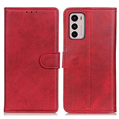 Handytasche Stand Schutzhülle Flip Leder Hülle A05D für Motorola Moto G42 Rot