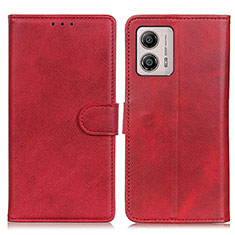 Handytasche Stand Schutzhülle Flip Leder Hülle A05D für Motorola Moto G53 5G Rot