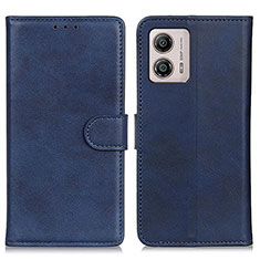 Handytasche Stand Schutzhülle Flip Leder Hülle A05D für Motorola Moto G53y 5G Blau