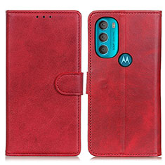 Handytasche Stand Schutzhülle Flip Leder Hülle A05D für Motorola Moto G71 5G Rot