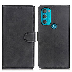 Handytasche Stand Schutzhülle Flip Leder Hülle A05D für Motorola Moto G71 5G Schwarz