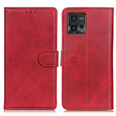 Handytasche Stand Schutzhülle Flip Leder Hülle A05D für Motorola Moto G72 Rot