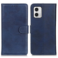 Handytasche Stand Schutzhülle Flip Leder Hülle A05D für Motorola Moto G73 5G Blau