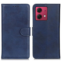 Handytasche Stand Schutzhülle Flip Leder Hülle A05D für Motorola Moto G84 5G Blau