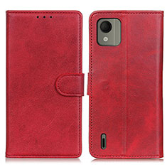 Handytasche Stand Schutzhülle Flip Leder Hülle A05D für Nokia C110 Rot