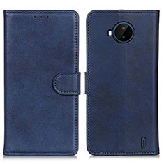 Handytasche Stand Schutzhülle Flip Leder Hülle A05D für Nokia C20 Plus Blau