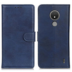 Handytasche Stand Schutzhülle Flip Leder Hülle A05D für Nokia C21 Blau