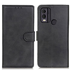 Handytasche Stand Schutzhülle Flip Leder Hülle A05D für Nokia C22 Schwarz