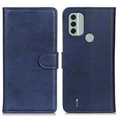 Handytasche Stand Schutzhülle Flip Leder Hülle A05D für Nokia C31 Blau