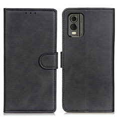 Handytasche Stand Schutzhülle Flip Leder Hülle A05D für Nokia C32 Schwarz