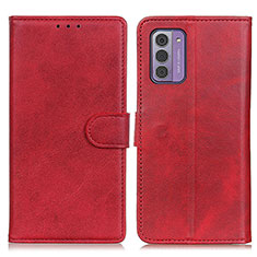 Handytasche Stand Schutzhülle Flip Leder Hülle A05D für Nokia G42 5G Rot