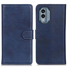 Handytasche Stand Schutzhülle Flip Leder Hülle A05D für Nokia X30 5G Blau