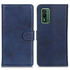 Handytasche Stand Schutzhülle Flip Leder Hülle A05D für Nokia XR21 Blau